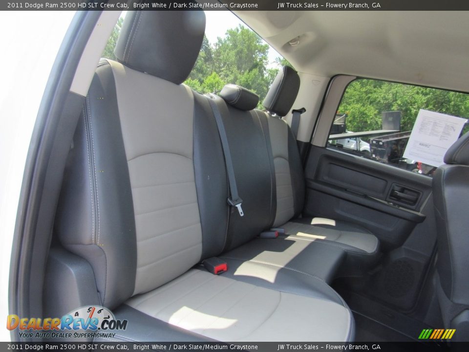 Rear Seat of 2011 Dodge Ram 2500 HD SLT Crew Cab Photo #28