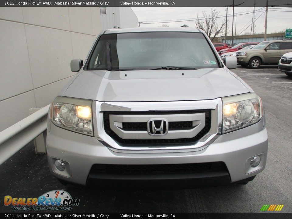 2011 Honda Pilot EX 4WD Alabaster Silver Metallic / Gray Photo #8