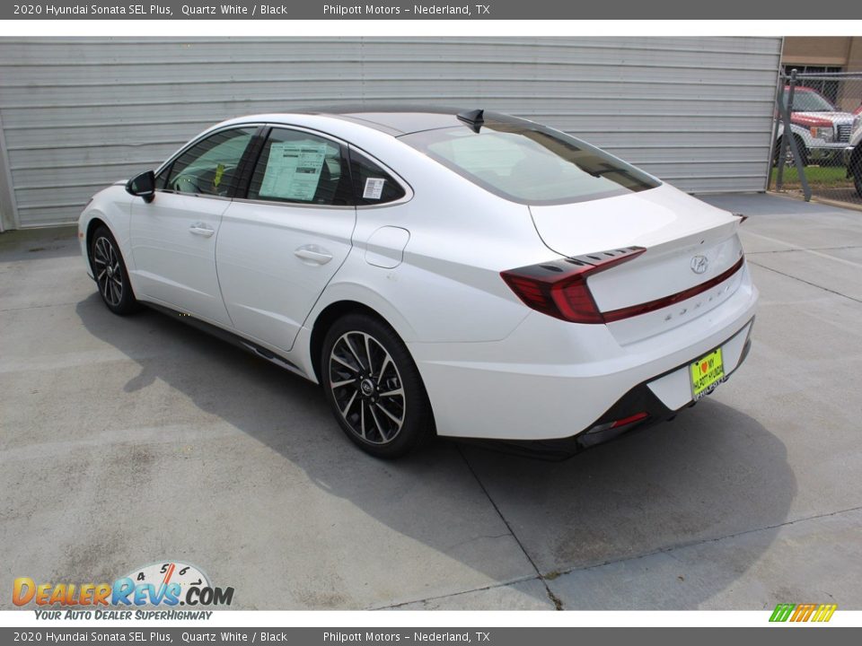 2020 Hyundai Sonata SEL Plus Quartz White / Black Photo #6