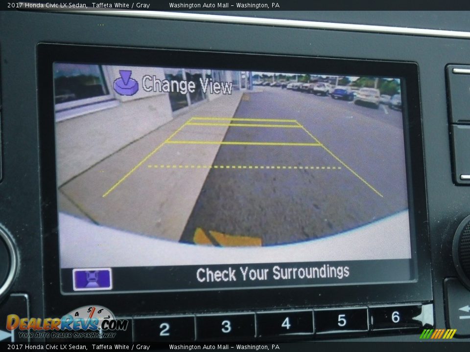 2017 Honda Civic LX Sedan Taffeta White / Gray Photo #16