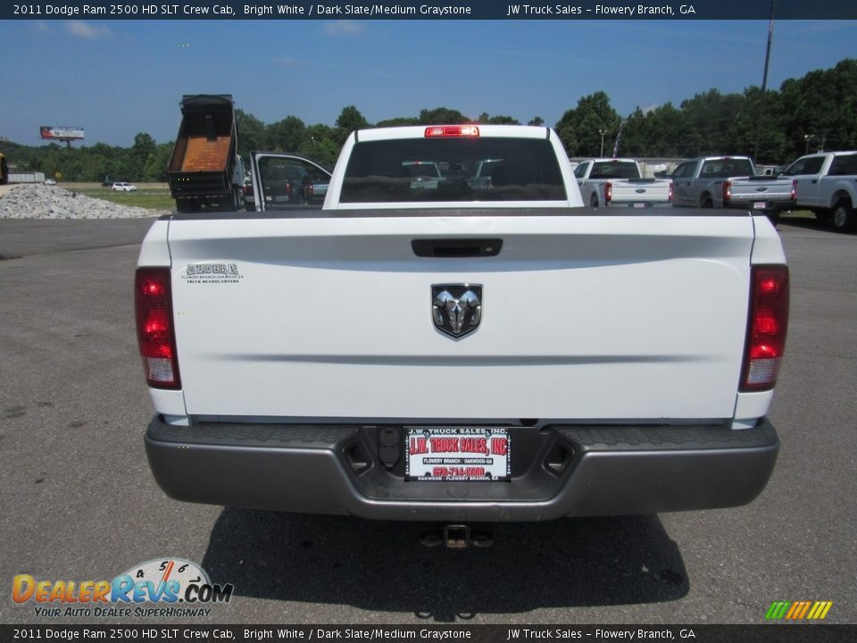 2011 Dodge Ram 2500 HD SLT Crew Cab Bright White / Dark Slate/Medium Graystone Photo #30