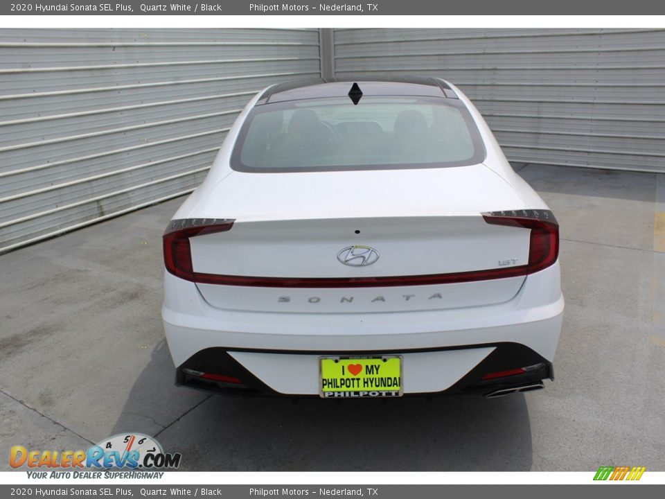 2020 Hyundai Sonata SEL Plus Quartz White / Black Photo #7