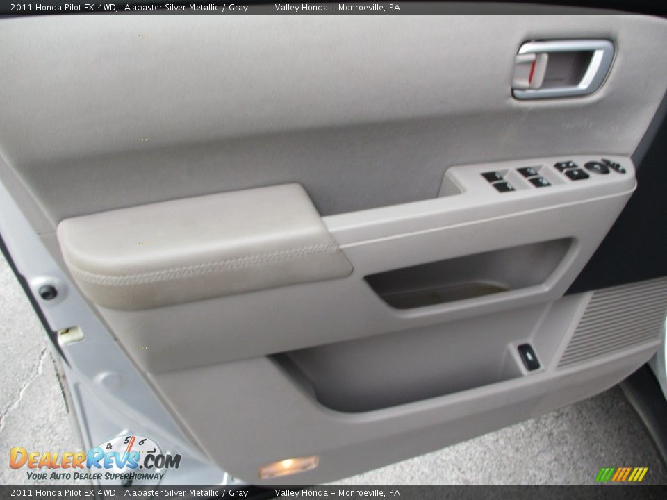 2011 Honda Pilot EX 4WD Alabaster Silver Metallic / Gray Photo #10