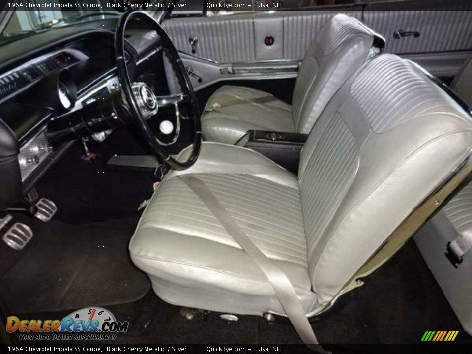 1964 Chevrolet Impala SS Coupe Black Cherry Metallic / Silver Photo #22