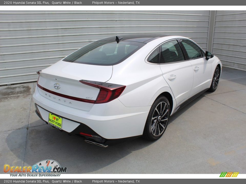 2020 Hyundai Sonata SEL Plus Quartz White / Black Photo #8