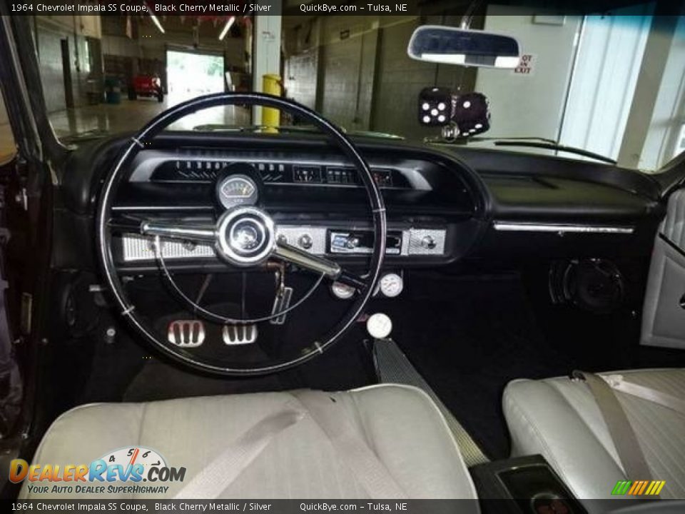1964 Chevrolet Impala SS Coupe Black Cherry Metallic / Silver Photo #23