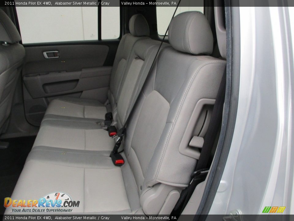2011 Honda Pilot EX 4WD Alabaster Silver Metallic / Gray Photo #12