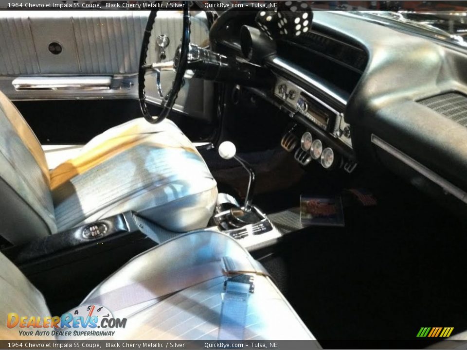 1964 Chevrolet Impala SS Coupe Black Cherry Metallic / Silver Photo #24