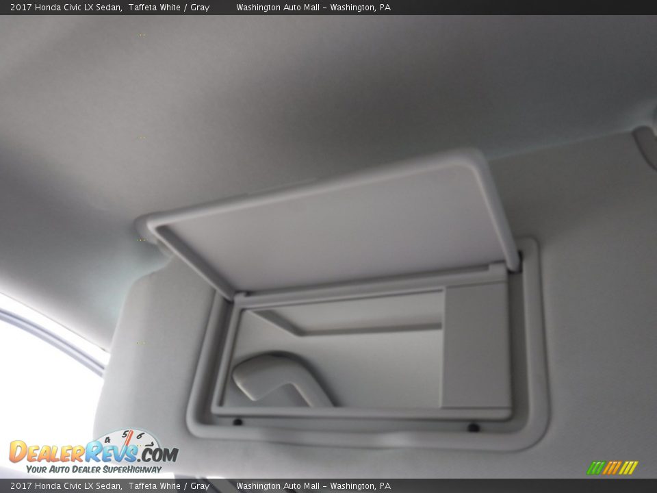 2017 Honda Civic LX Sedan Taffeta White / Gray Photo #20