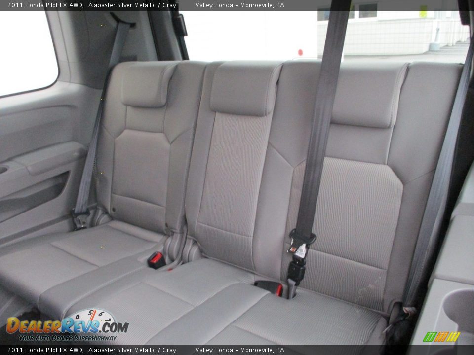 2011 Honda Pilot EX 4WD Alabaster Silver Metallic / Gray Photo #13