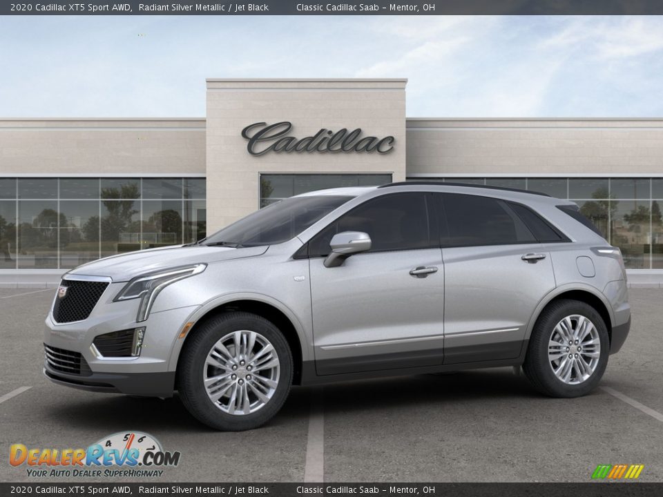2020 Cadillac XT5 Sport AWD Radiant Silver Metallic / Jet Black Photo #4