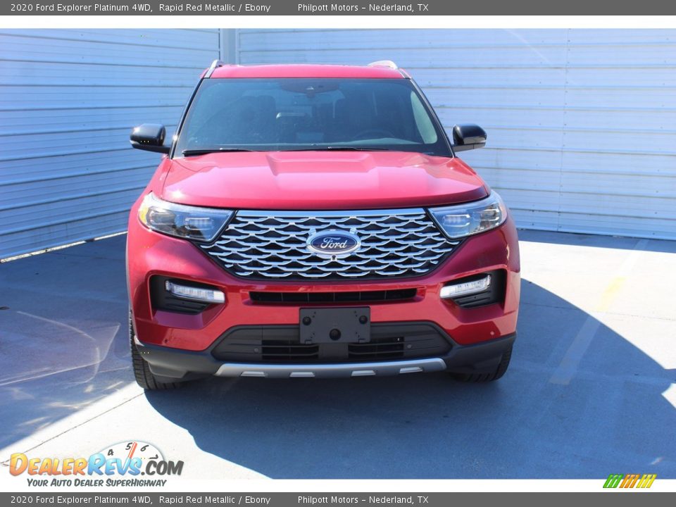 2020 Ford Explorer Platinum 4WD Rapid Red Metallic / Ebony Photo #3
