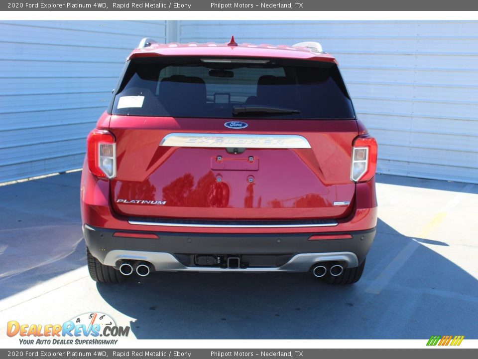 2020 Ford Explorer Platinum 4WD Rapid Red Metallic / Ebony Photo #7