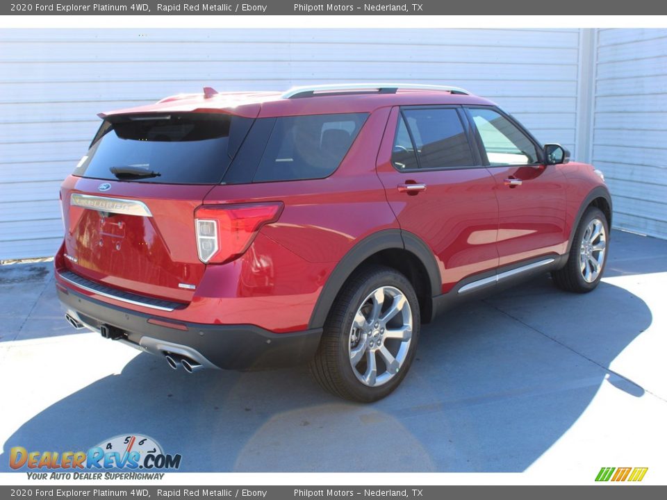 2020 Ford Explorer Platinum 4WD Rapid Red Metallic / Ebony Photo #8