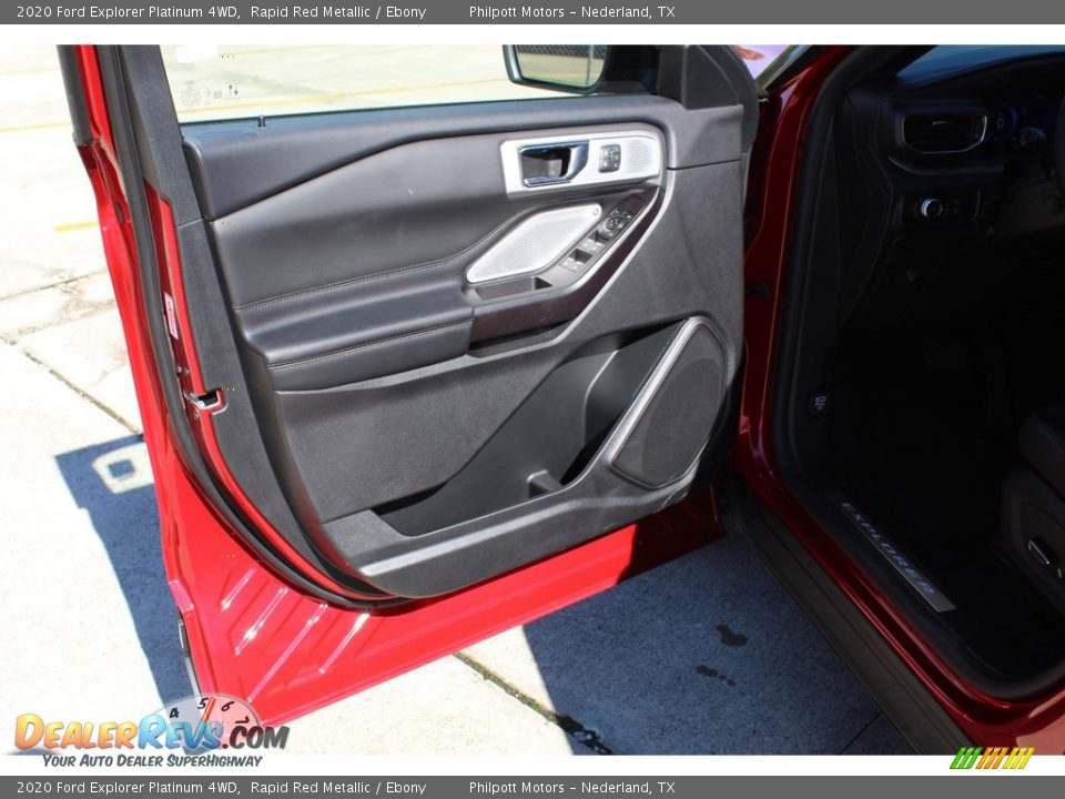 2020 Ford Explorer Platinum 4WD Rapid Red Metallic / Ebony Photo #9