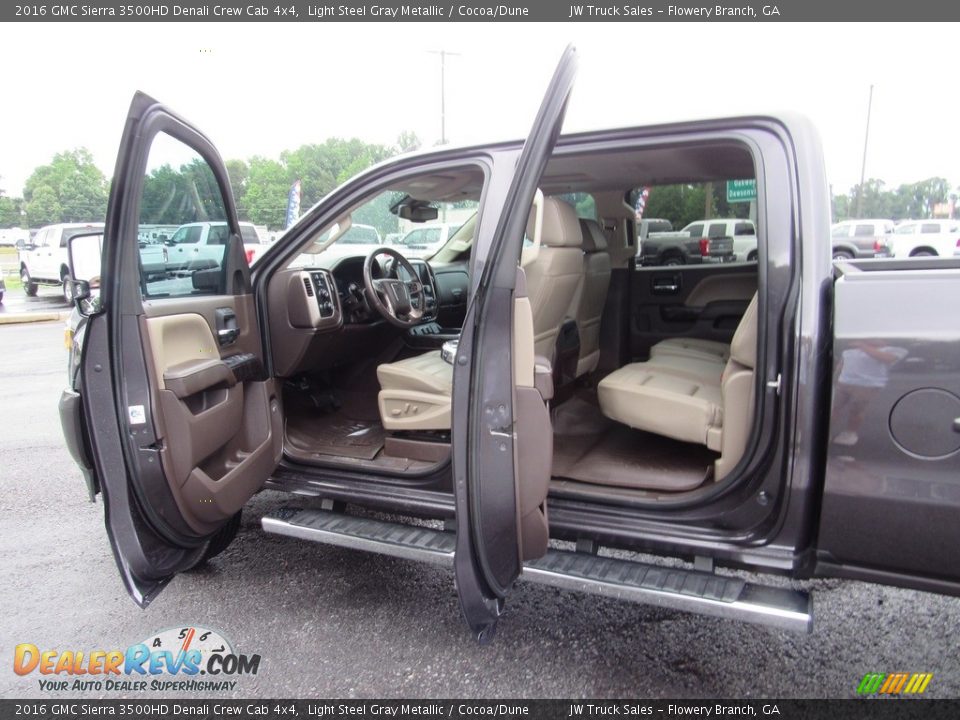 Cocoa/Dune Interior - 2016 GMC Sierra 3500HD Denali Crew Cab 4x4 Photo #13