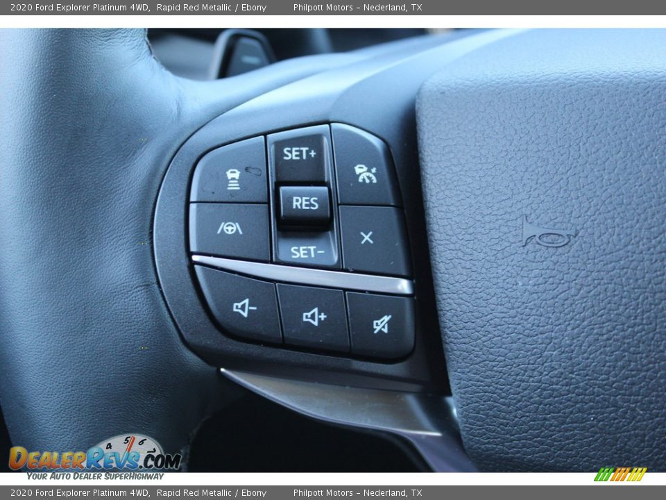 2020 Ford Explorer Platinum 4WD Rapid Red Metallic / Ebony Photo #12