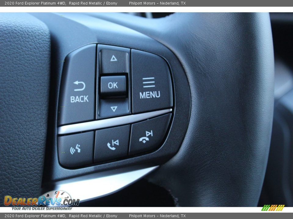 2020 Ford Explorer Platinum 4WD Rapid Red Metallic / Ebony Photo #13