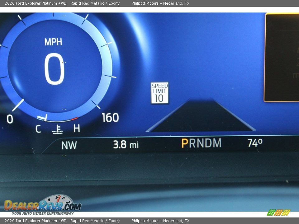 2020 Ford Explorer Platinum 4WD Rapid Red Metallic / Ebony Photo #15