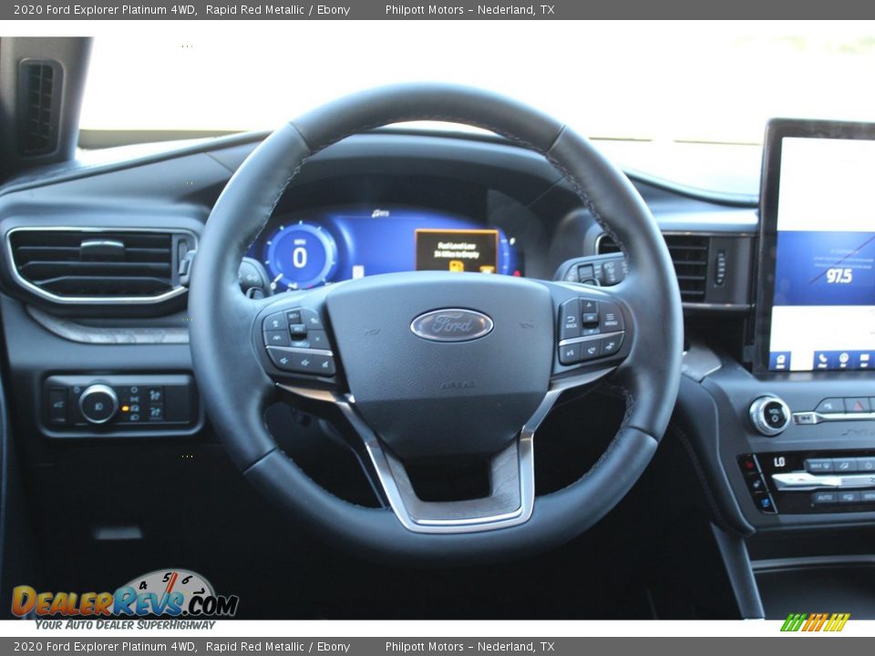 2020 Ford Explorer Platinum 4WD Rapid Red Metallic / Ebony Photo #23