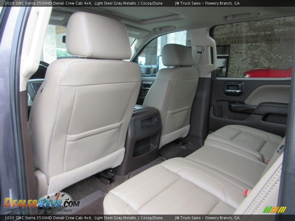 Rear Seat of 2016 GMC Sierra 3500HD Denali Crew Cab 4x4 Photo #32