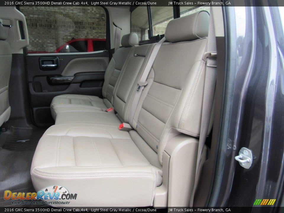 Rear Seat of 2016 GMC Sierra 3500HD Denali Crew Cab 4x4 Photo #33