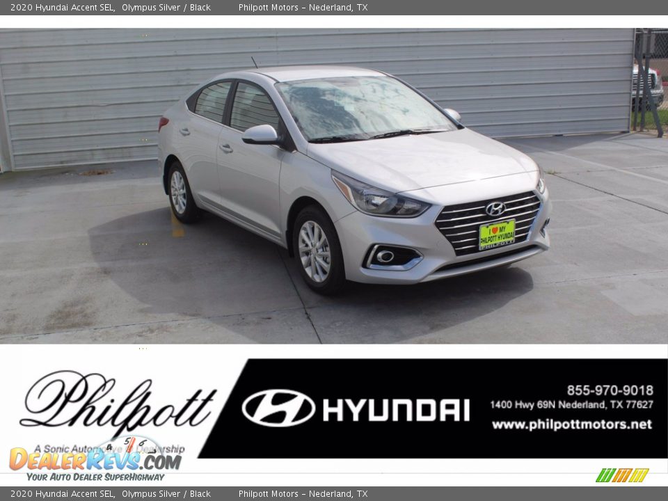 2020 Hyundai Accent SEL Olympus Silver / Black Photo #1