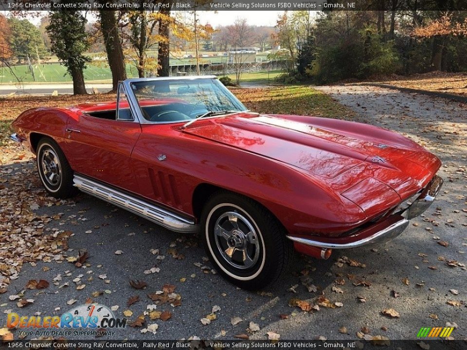 Front 3/4 View of 1966 Chevrolet Corvette Sting Ray Convertible Photo #2