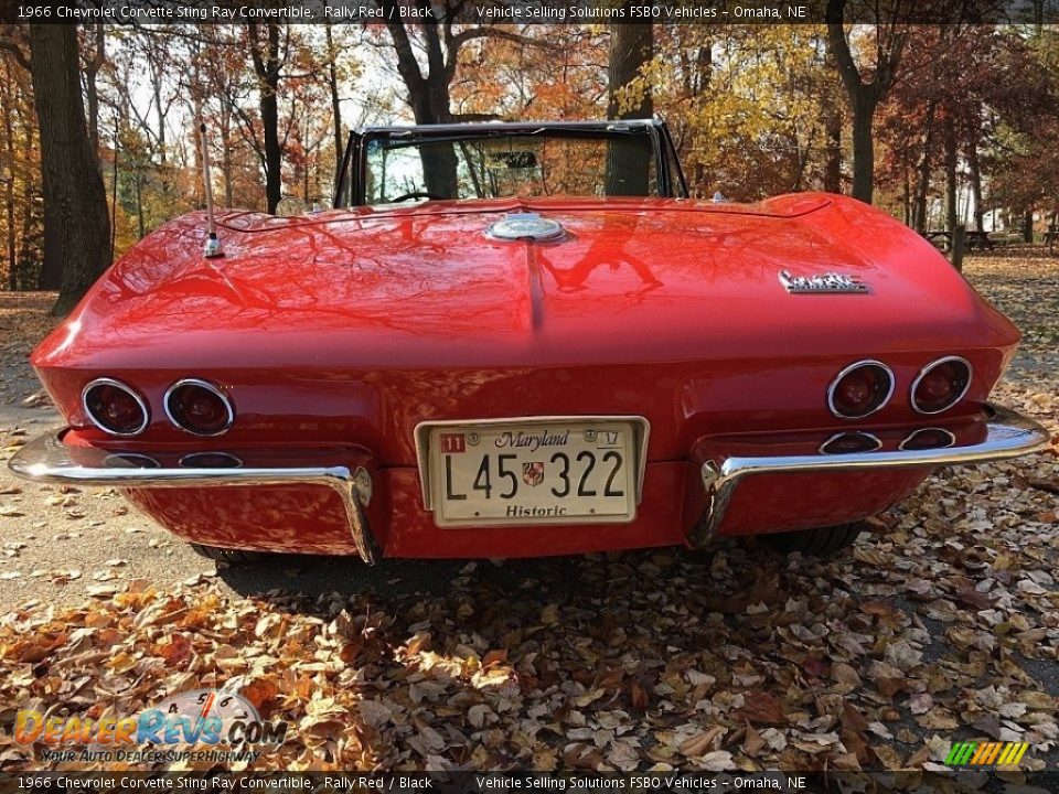 1966 Chevrolet Corvette Sting Ray Convertible Rally Red / Black Photo #3