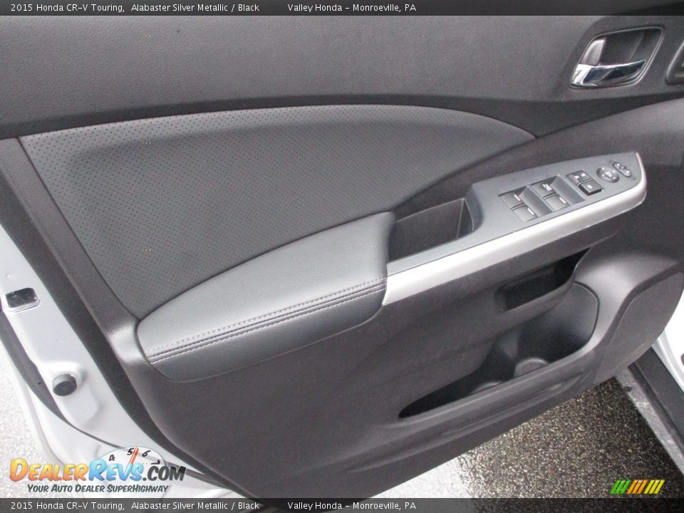 2015 Honda CR-V Touring Alabaster Silver Metallic / Black Photo #9