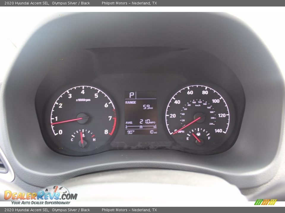 2020 Hyundai Accent SEL Olympus Silver / Black Photo #13