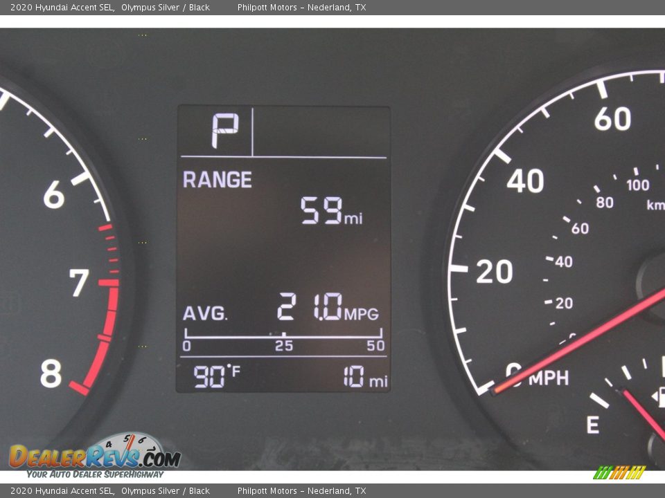 2020 Hyundai Accent SEL Olympus Silver / Black Photo #14