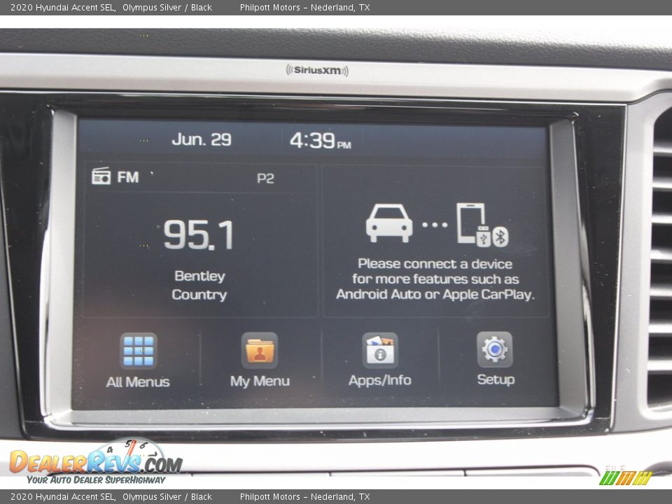 2020 Hyundai Accent SEL Olympus Silver / Black Photo #15