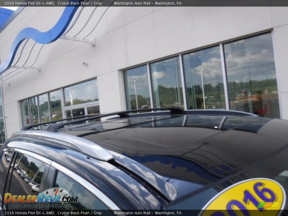 2016 Honda Pilot EX-L AWD Crystal Black Pearl / Gray Photo #4
