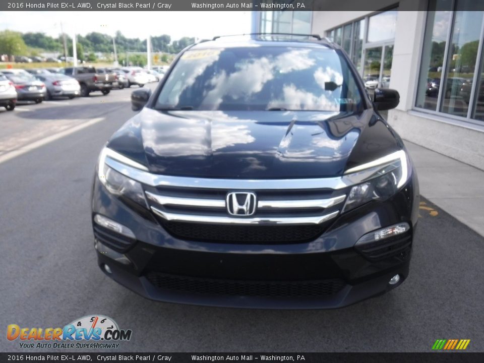 2016 Honda Pilot EX-L AWD Crystal Black Pearl / Gray Photo #5