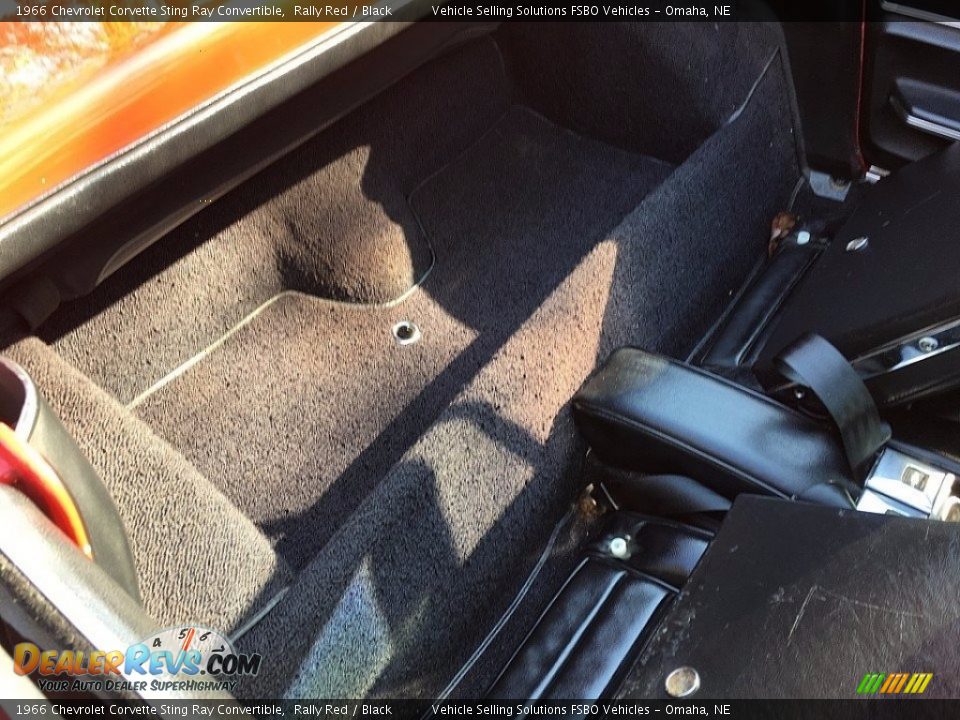 Rear Seat of 1966 Chevrolet Corvette Sting Ray Convertible Photo #13