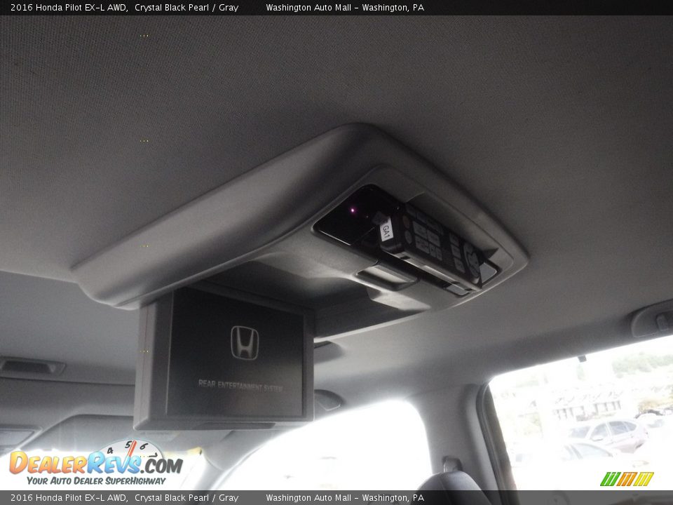 2016 Honda Pilot EX-L AWD Crystal Black Pearl / Gray Photo #11