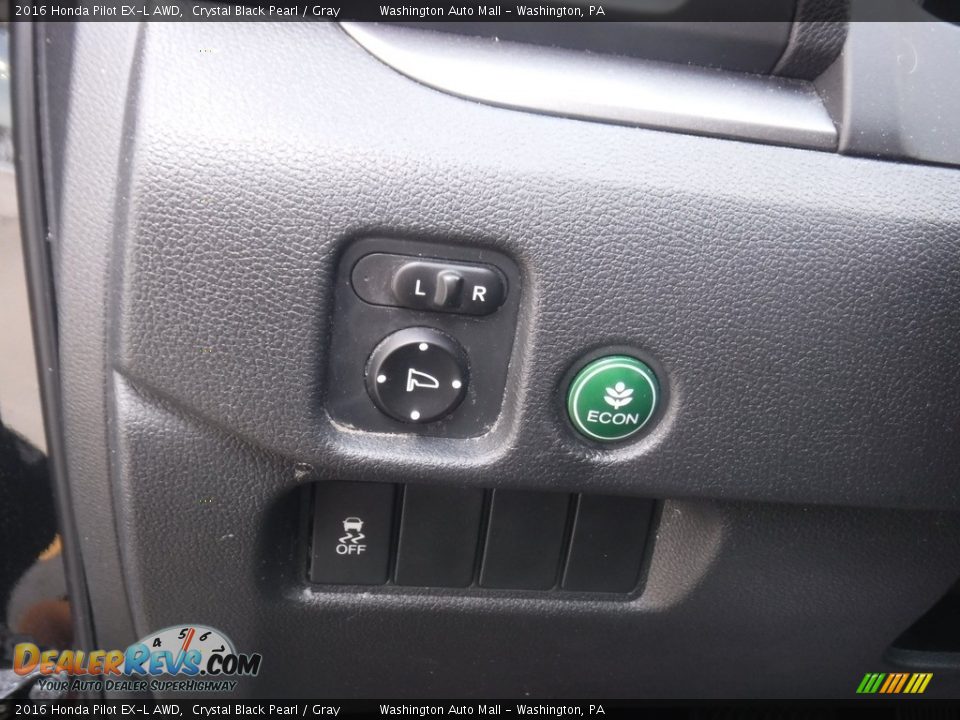 2016 Honda Pilot EX-L AWD Crystal Black Pearl / Gray Photo #14