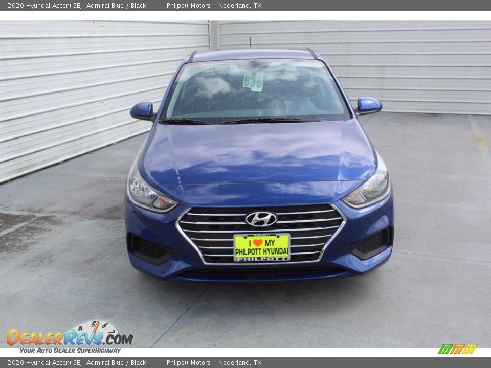 2020 Hyundai Accent SE Admiral Blue / Black Photo #3