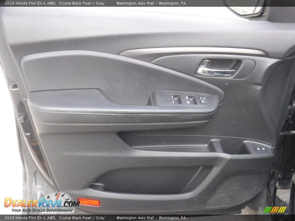 2016 Honda Pilot EX-L AWD Crystal Black Pearl / Gray Photo #15