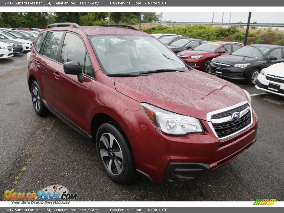 2017 Subaru Forester 2.5i Venetian Red Pearl / Gray Photo #3