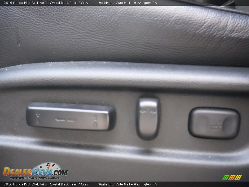 2016 Honda Pilot EX-L AWD Crystal Black Pearl / Gray Photo #17