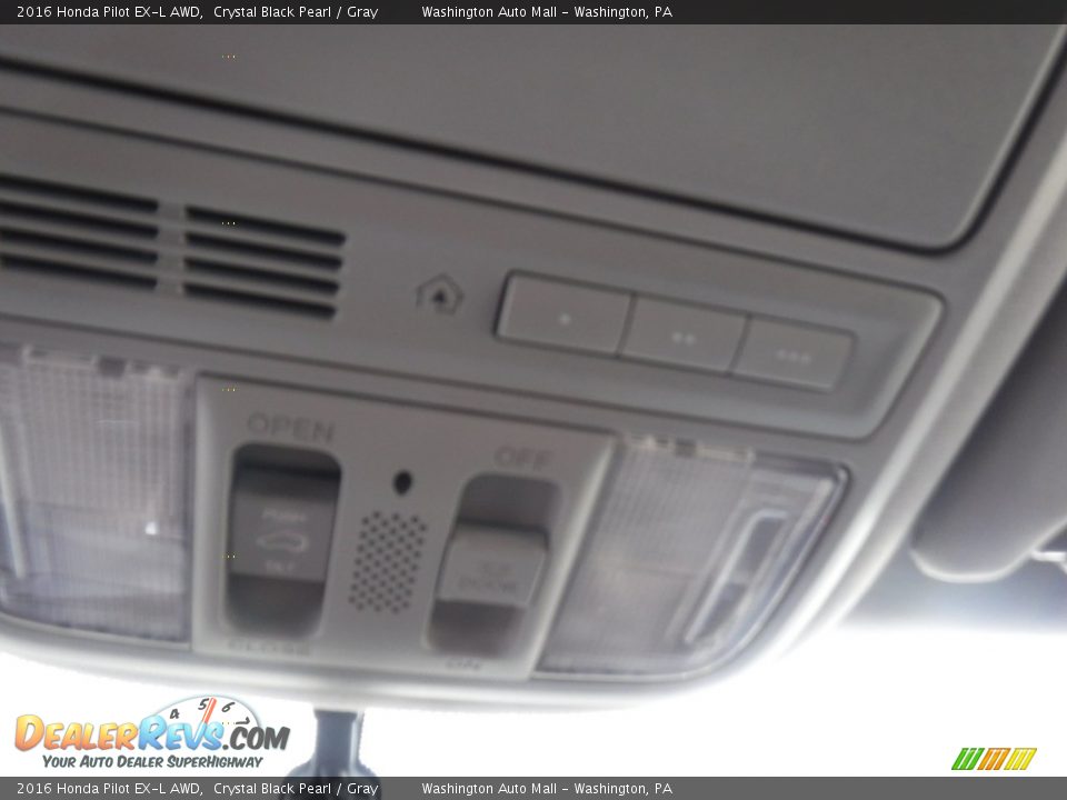 2016 Honda Pilot EX-L AWD Crystal Black Pearl / Gray Photo #23
