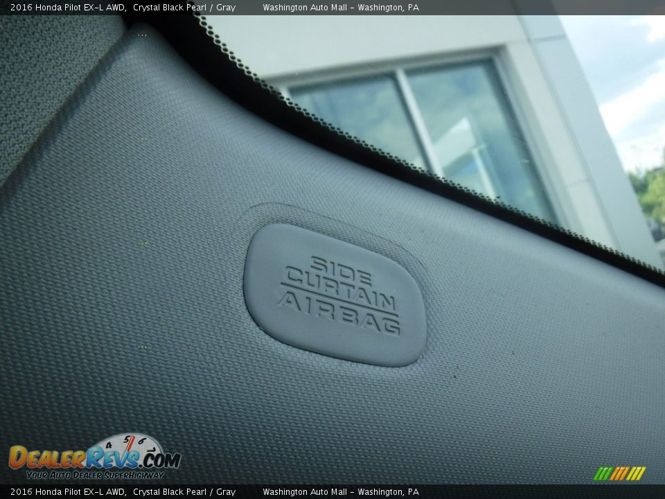 2016 Honda Pilot EX-L AWD Crystal Black Pearl / Gray Photo #24
