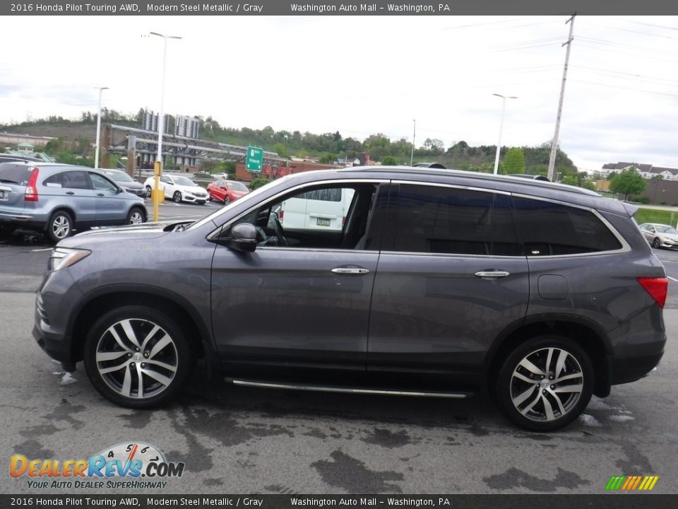 Modern Steel Metallic 2016 Honda Pilot Touring AWD Photo #7