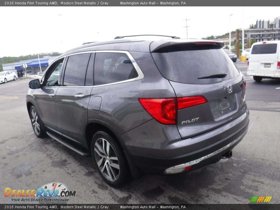 2016 Honda Pilot Touring AWD Modern Steel Metallic / Gray Photo #8