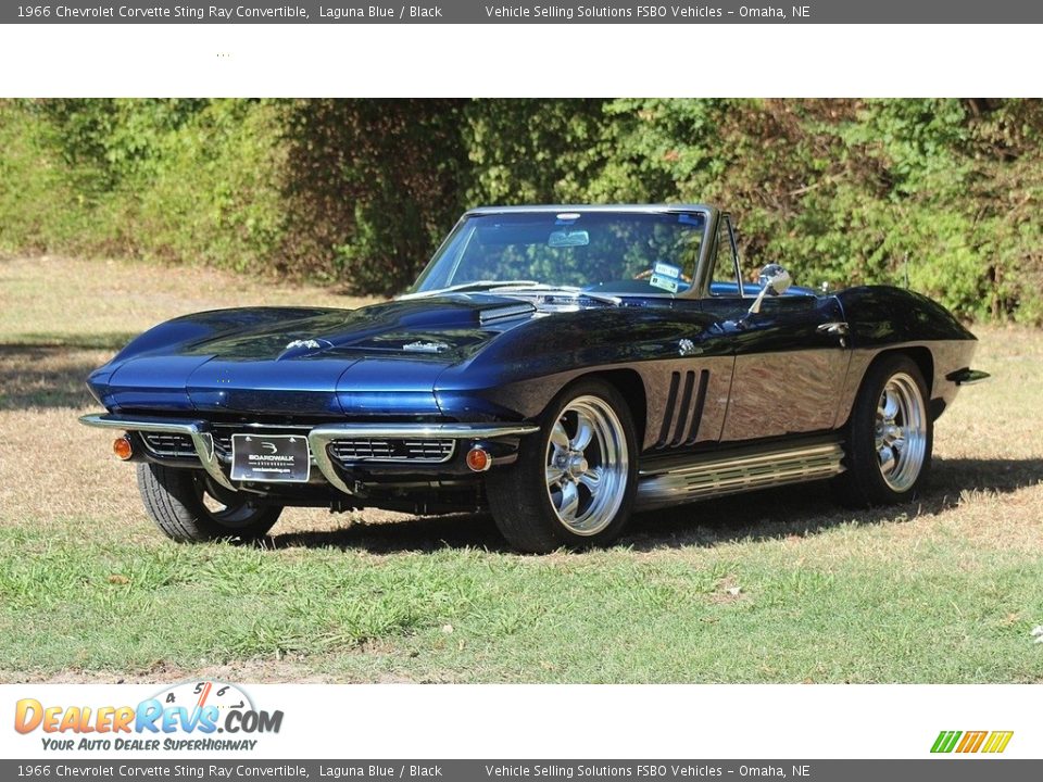 1966 Chevrolet Corvette Sting Ray Convertible Laguna Blue / Black Photo #1