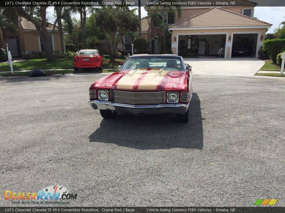 1971 Chevrolet Chevelle SS 454 Convertible RestoMod Crystal Red / Beige Photo #6