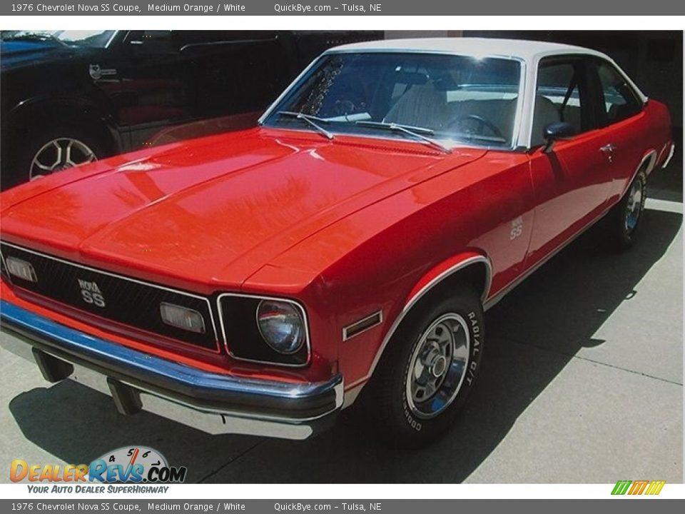 1976 Chevrolet Nova SS Coupe Medium Orange / White Photo #1