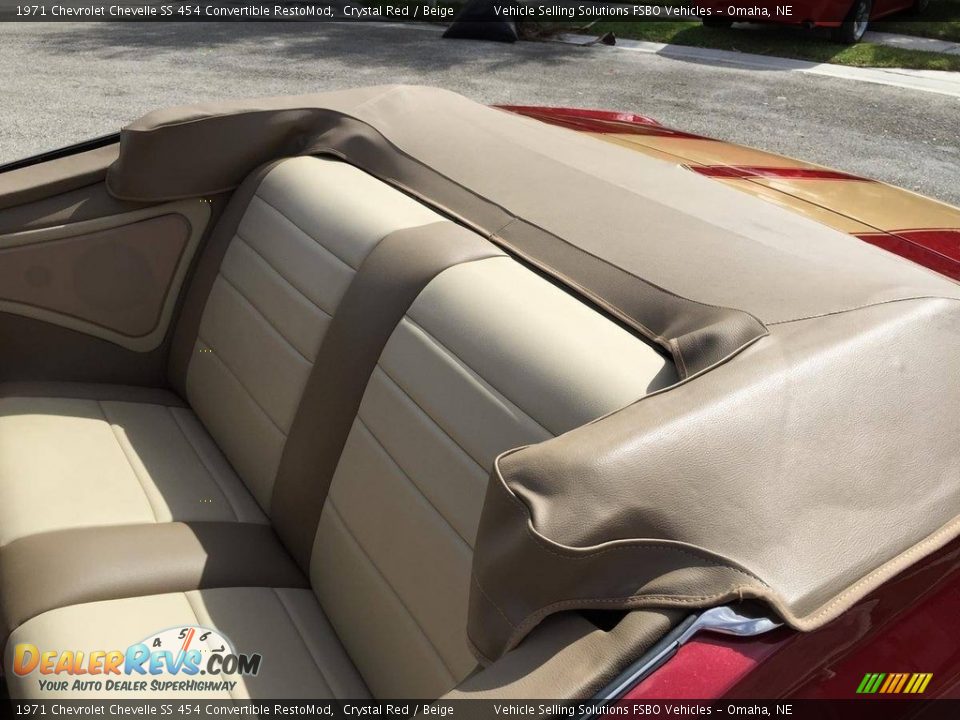 Rear Seat of 1971 Chevrolet Chevelle SS 454 Convertible RestoMod Photo #11